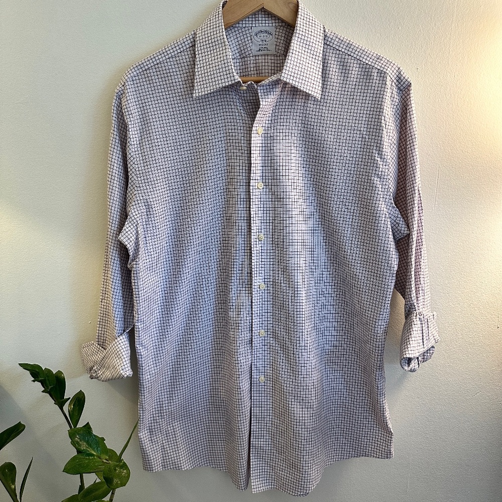 Men's Brooks Brothers Plaid Non-Iron Button Down